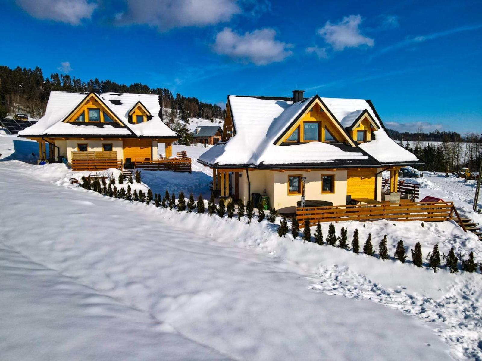 Em Gorce Resort Domki Z Sauna I Jacuzzi Waksmund Экстерьер фото
